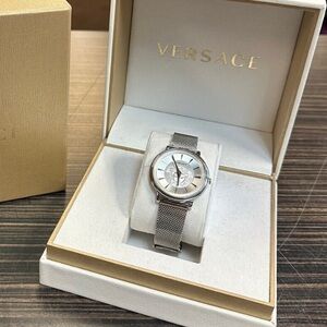 Versace 3D Medusa Silver Milanese Watch